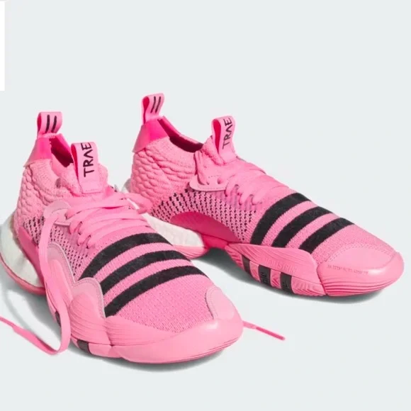 Adidas Trae Young 2 pink trap house  basketball men’s shoes size 9 NWT - Picture 2 of 8
